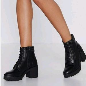 ISO faux leather boots